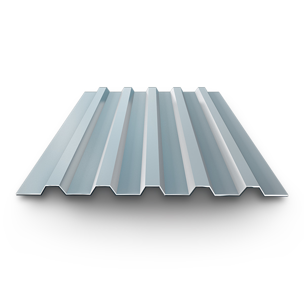 Профнастил оцинкованный, 0.5x1100x2000 мм, С20 - фото