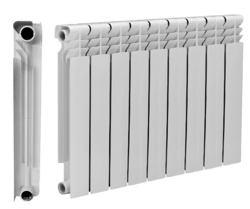 Радиатор биметаллический THERMA Q3 500/80 9 секций 1350 Вт арт.1223414 толщина,мм 80 ширина, мм 735 - фото
