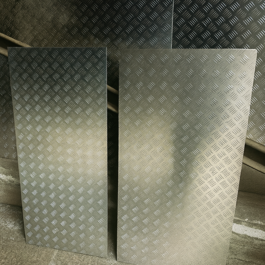 Лист алюминиевый рифленый 1200x3000x4 мм АМг2НР 21631-76 чечевица - фото